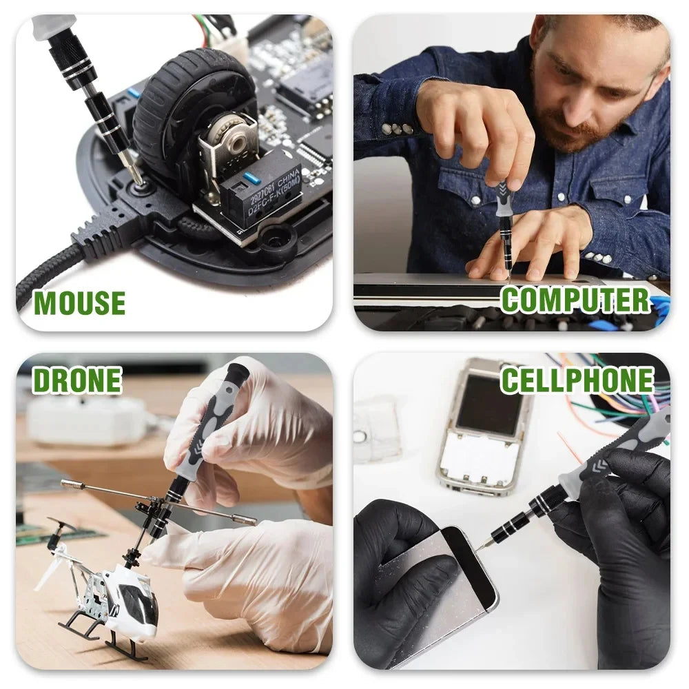 Umfassendes 115-in-1 Präzisions Schraubendreher Set für Elektronik