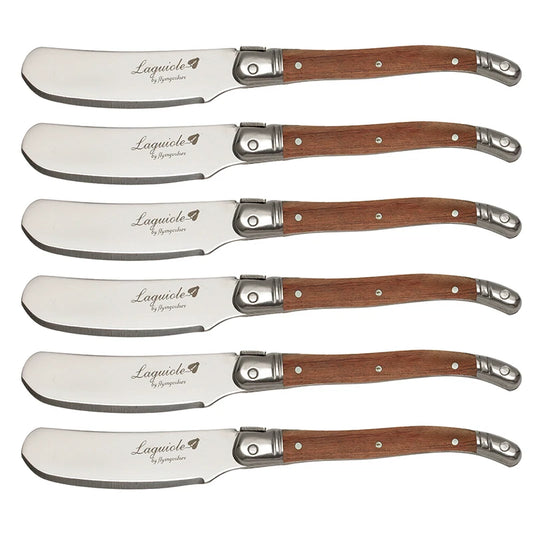Butterverteiler Set Laguiole Stil Edelstahl Holzgriff Für Küchengebrauch