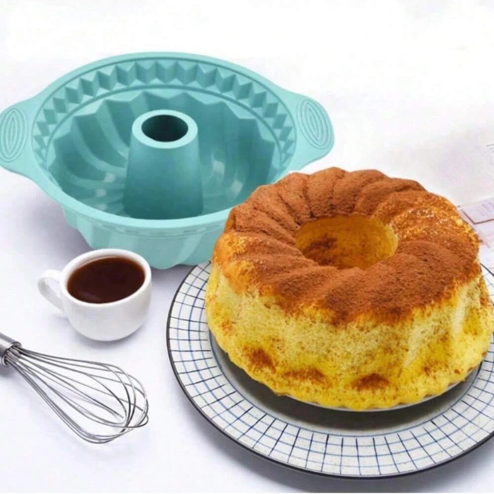 6tlg. Silikon Backformen Set - Ofenfest - Vielseitig für Gebäck - Kuchen