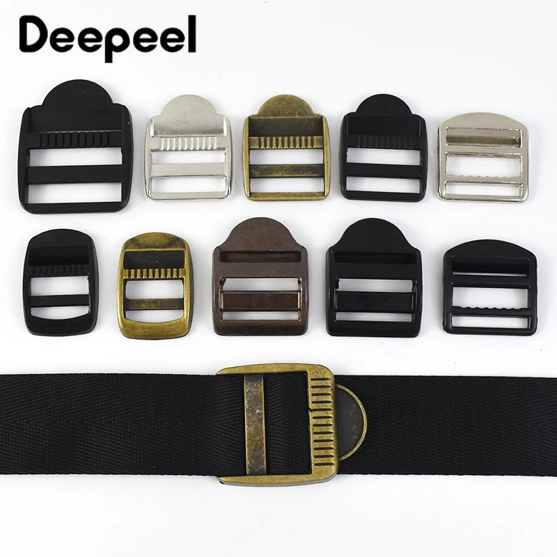 4 Stück Metall Gürtelschnalle Tri-Glide Schiebeverschluss für Rucksack