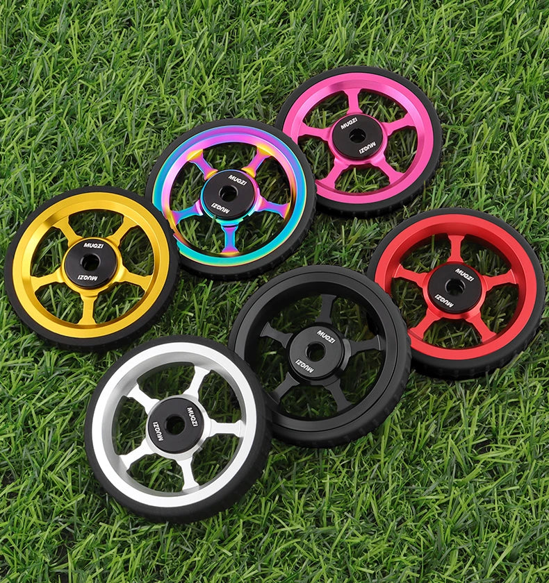 MUQZI Eazy Wheels Faltrad-Rollenräder, kompatibel mit Brompton-Yabubest - Home & More