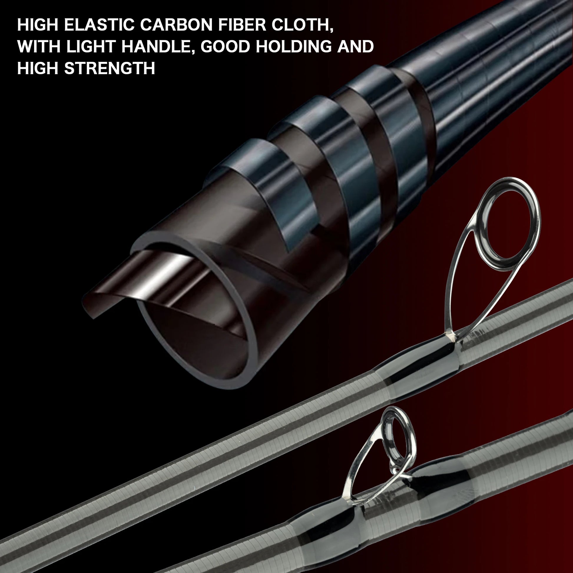 Ultraleichte Carbon Angelrute für schnelles Wurf- und Spinnfischen