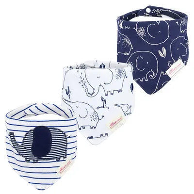Weiches 3-teiliges Baby-Speicheltuch Set für Jungen - Mädchen – saugfähig, unisex