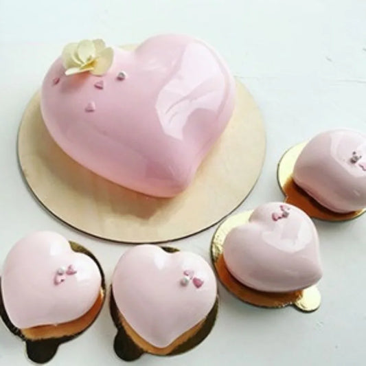 Herz Silikonform für Kuchen und Desserts – Hitzebeständig - Antihaft