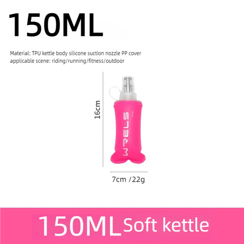 Faltbare TPU Wasserflasche 500ml BPA-frei für Outdoor Sport - Wandern