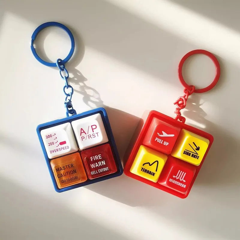 Tragbarer Flugzeug Notfall Sound Simulator Schlüsselanhänger aus Kunststoff-Yabubest - Home & More