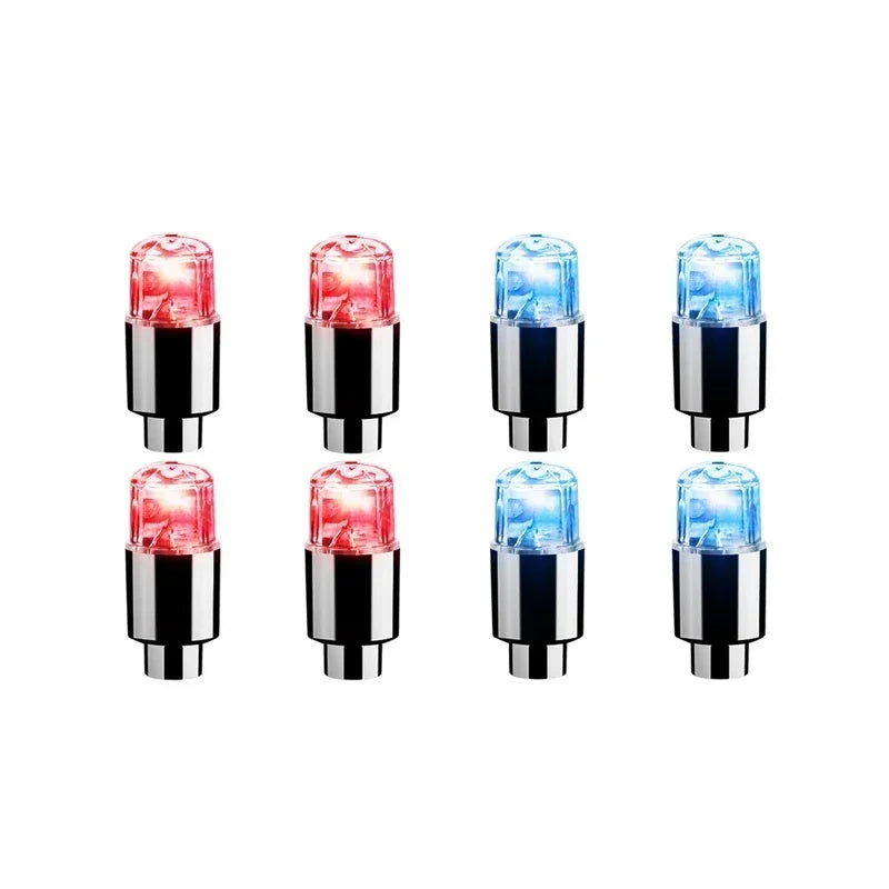 LED Radlichter bunte Reifen Ventilkappen 2 4 8 Stück für Auto Motorrad