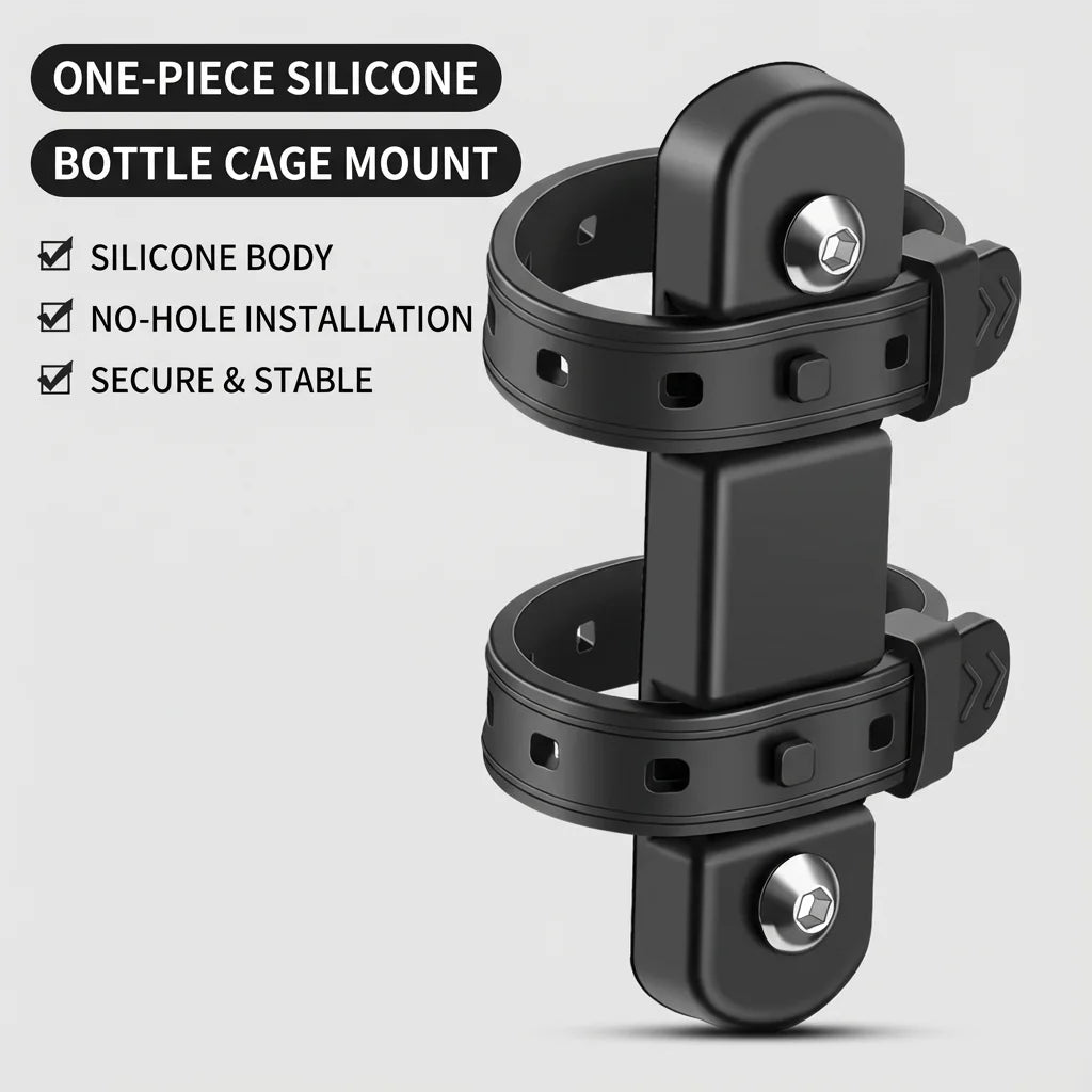 Bohrfreier Silikon-Fahrrad-Flaschenhalter, ultraleicht, bunt-Yabubest - Home & More