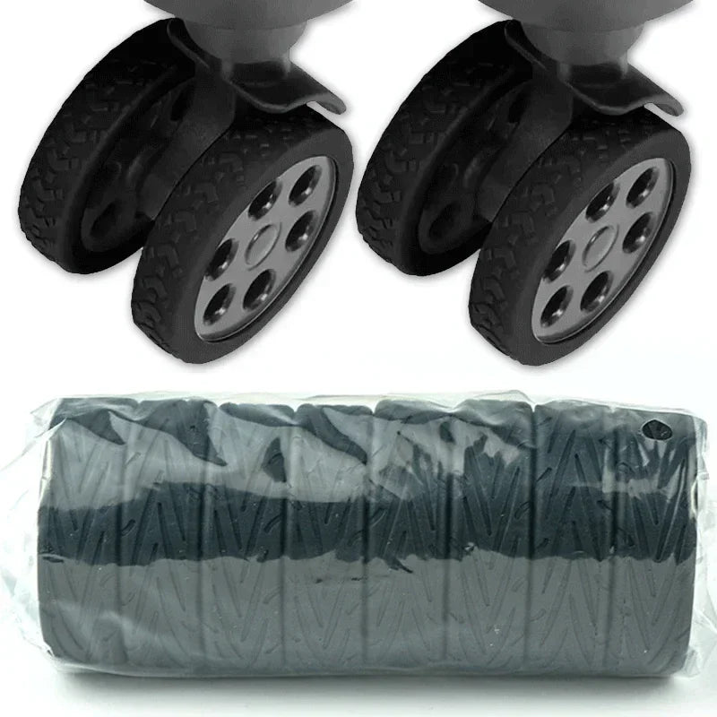 Set mit 24 Silikon Schutzhüllen für Gepäckräder Raddämpfer Reisebedarf-Yabubest - Home & More