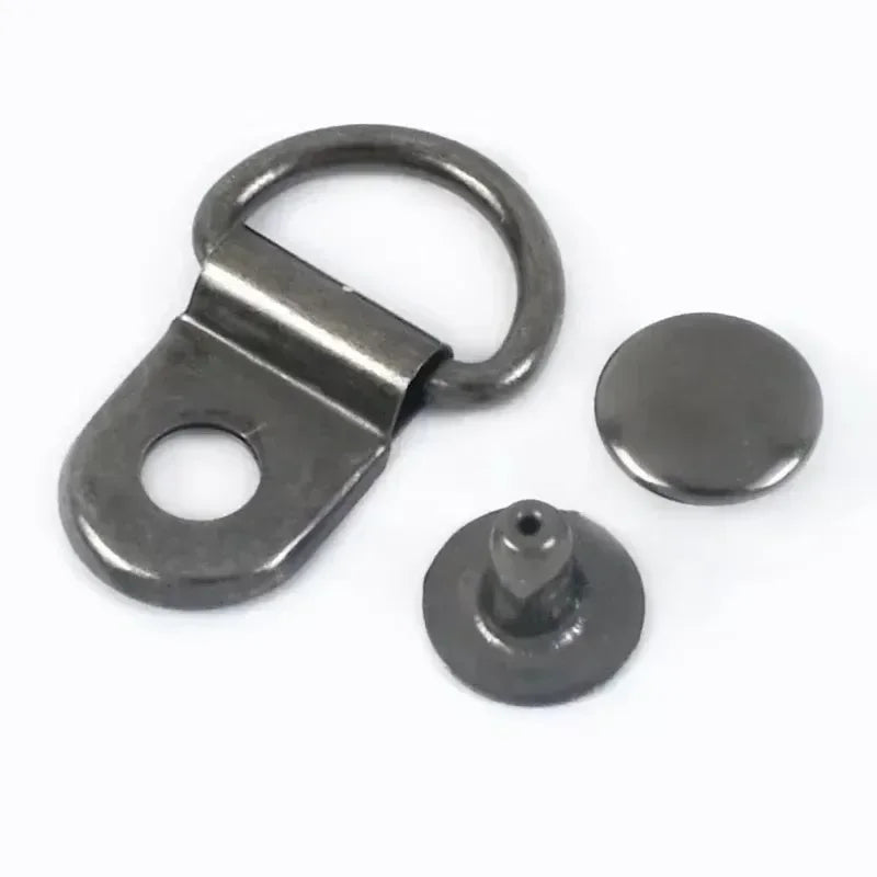 10-50 Stück D-Ring Metallschnallen 9x14 mm oval für Taschen Gurte Clips