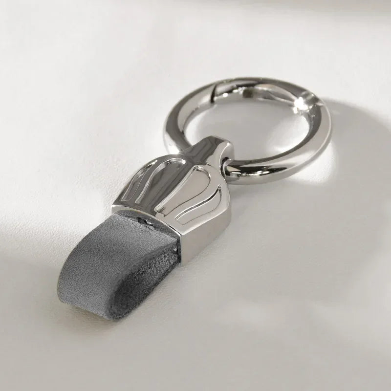 Leder Schlüsselbund Multicolor mit Metallring für Männer und Frauen