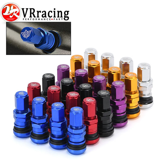 4er Set Aluminium Ventilkappen für Tubeless Reifen Auto Motorrad