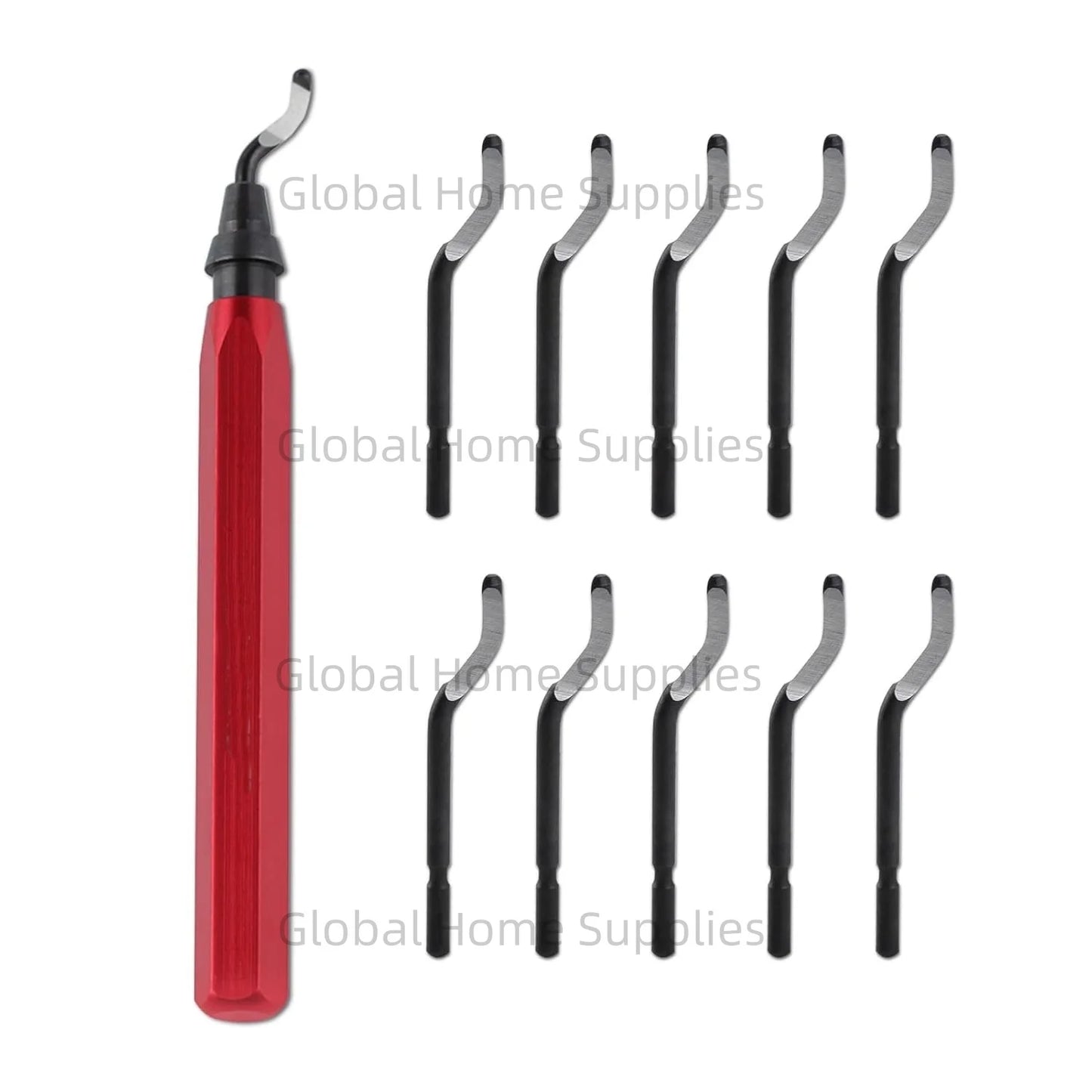 Präzises Entgratwerkzeug für Metall, Kunststoff, Rohre - 3D Druck + 10 Klingen