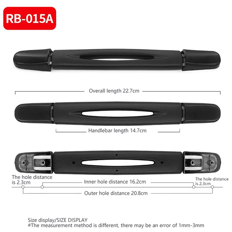 Robuster Ersatz Griff für Koffer und Reisetaschen aus Metall