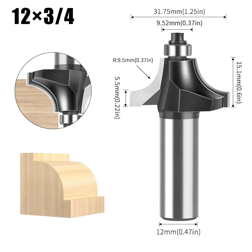 6/12mm Schaft Nut Schneiden Linie Router Bit für Holzbearbeitung