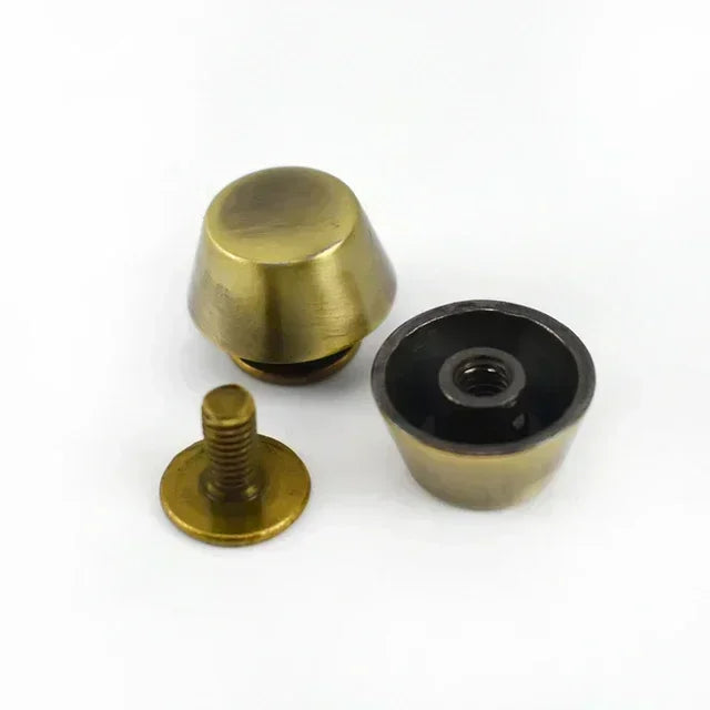 Robuste Metallnieten Schraubnieten für Taschen und DIY Lederprojekte