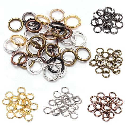 200 Teile Metall Jump Split Ringe 3-12mm für Schmuck DIY Zubehör