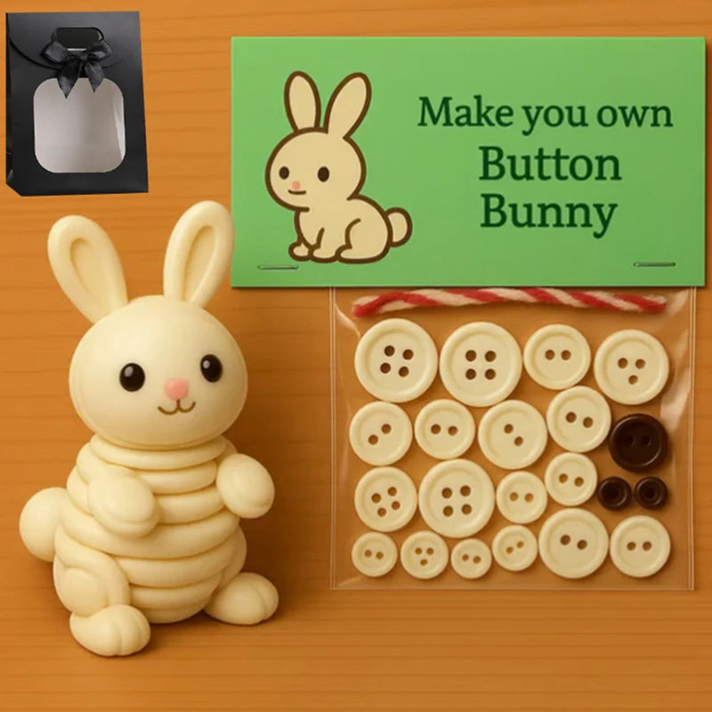 DIY Schneemann Button Ornament Kit mit Weihnachtsknopf und Hängedekor