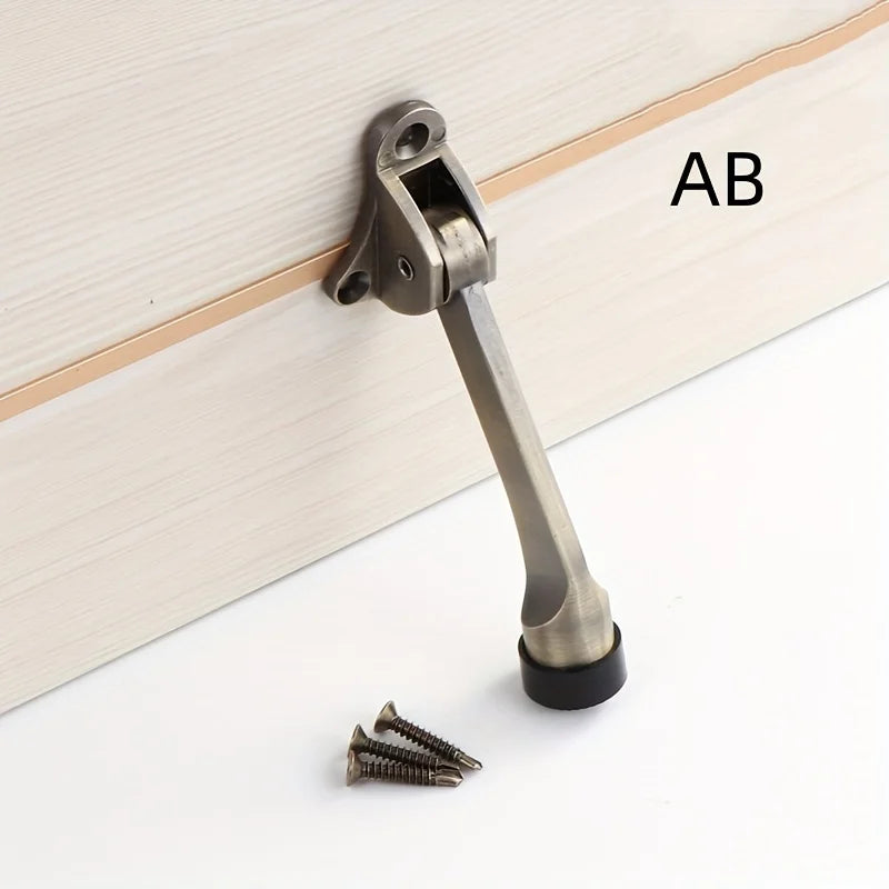 Robuster Türstopper aus Zinklegierung mit Gummiringen für sicheren Halt