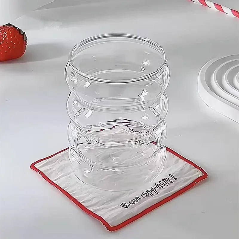 Klares Glas Tumbler Set 1 2 Stück hitzebeständig modern