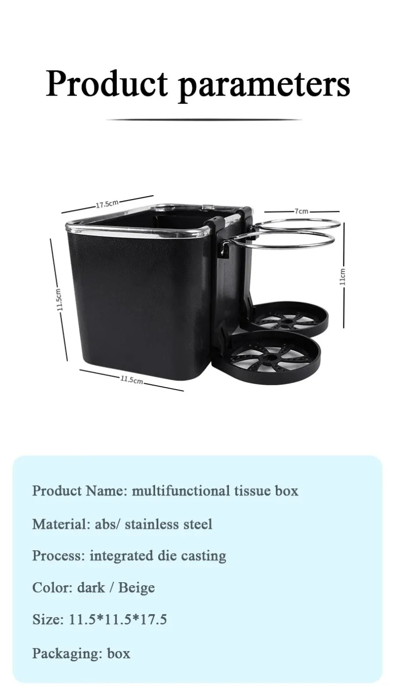 Multifunktionaler Auto Armlehnen Organizer mit Getränkehaltern