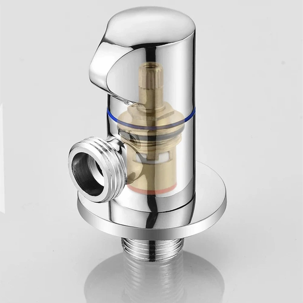 Schwarzes Eckfüllventil G1/2 aus Edelstahl für Heiß Kalt Wasserinstallation