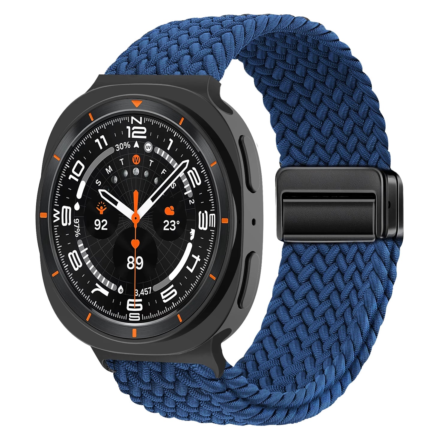 Magnetisches Nylon Uhrenarmband kompatibel für Galaxy Watch 40/44/47 mm