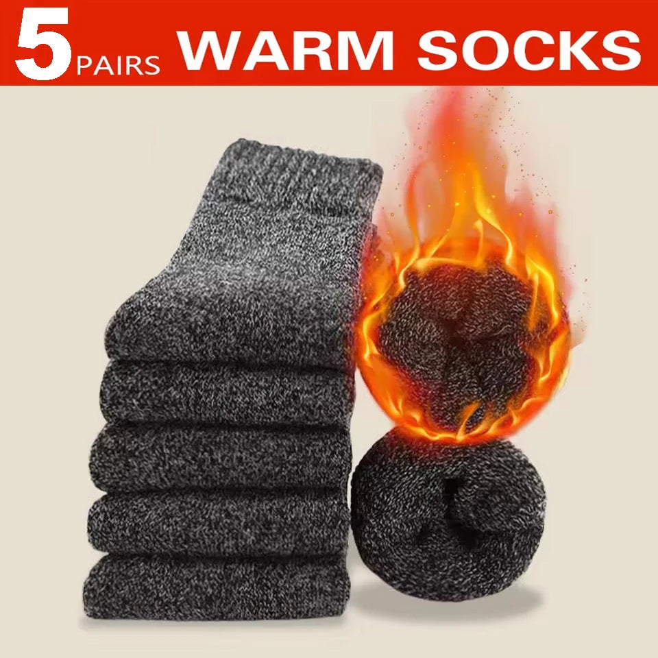 Warme Winter Socken für Herren mit Mittelhohem Schaft
