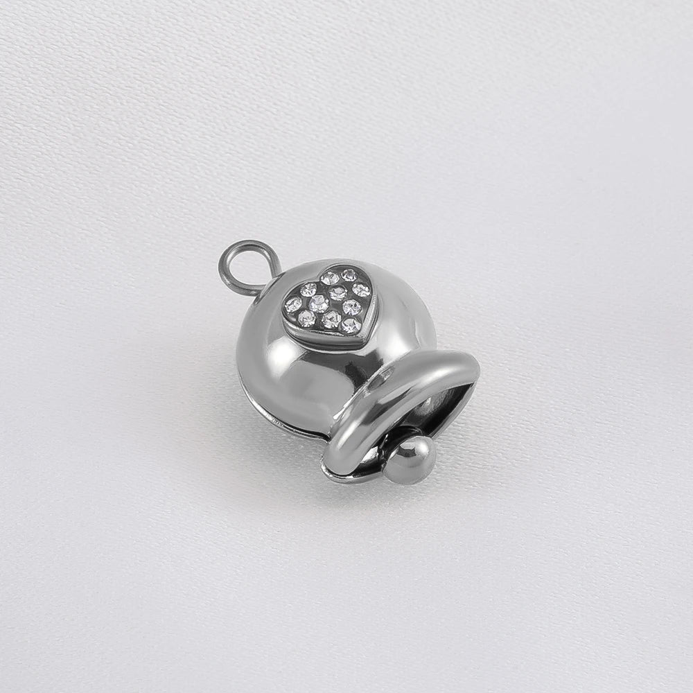 5 Stück Edelstahl Anhänger Gänseblümchen Herz Stern Glocke für Schmuck DIY-Yabubest - Home & More