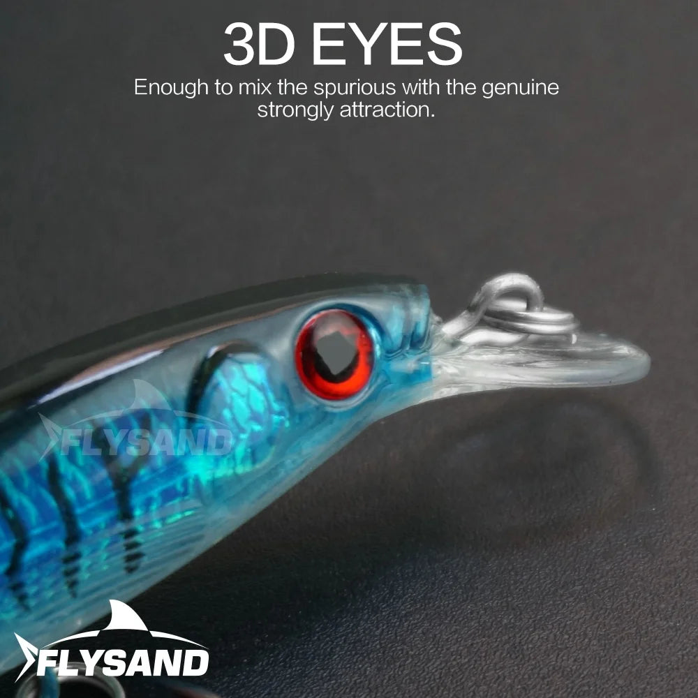 Effektiver Laser Minnow Köder 90mm 7,2g für Süß- und Salzwasser