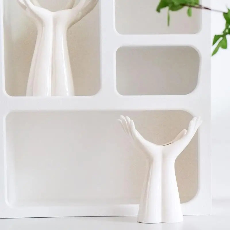 Handgeformte Keramik Vase nordischer Stil für moderne Wohnkultur