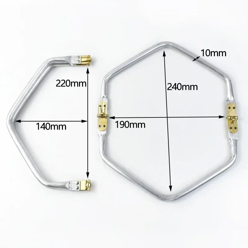 Metall Kuss Verschluss Geldbörse Rahmen Wolke Tasche Griff 1-5Pcs-Yabubest - Home & More