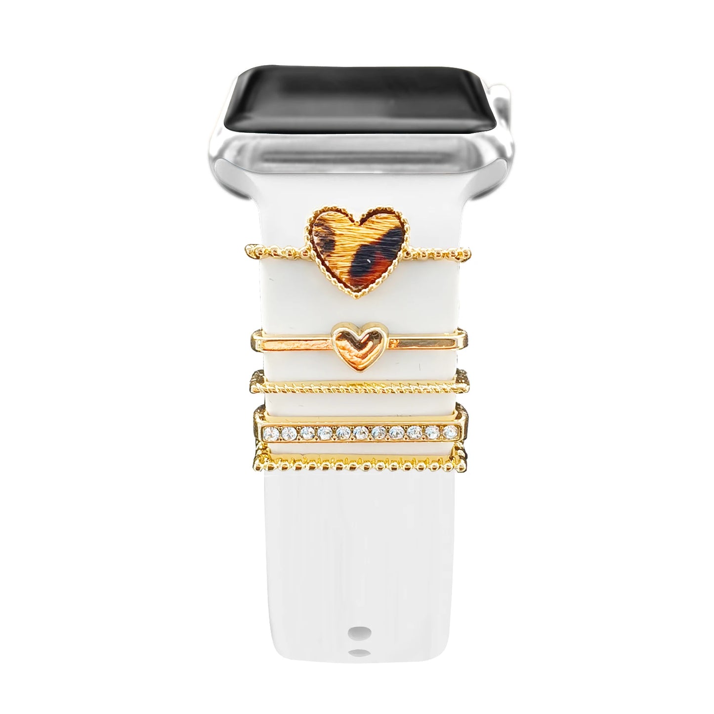 Dekoration für Apple Watch Band Ultra2 10 9 8 Diamant Schmuck Armband Zubehör für Samsung/Huawei Uhr 20/22mm Armband Charms-Yabubest - Home & More