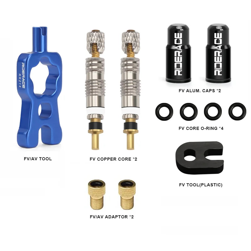 Präzises Presta Tubeless Ventil Core Kit – langlebig, abnehmbar - dicht