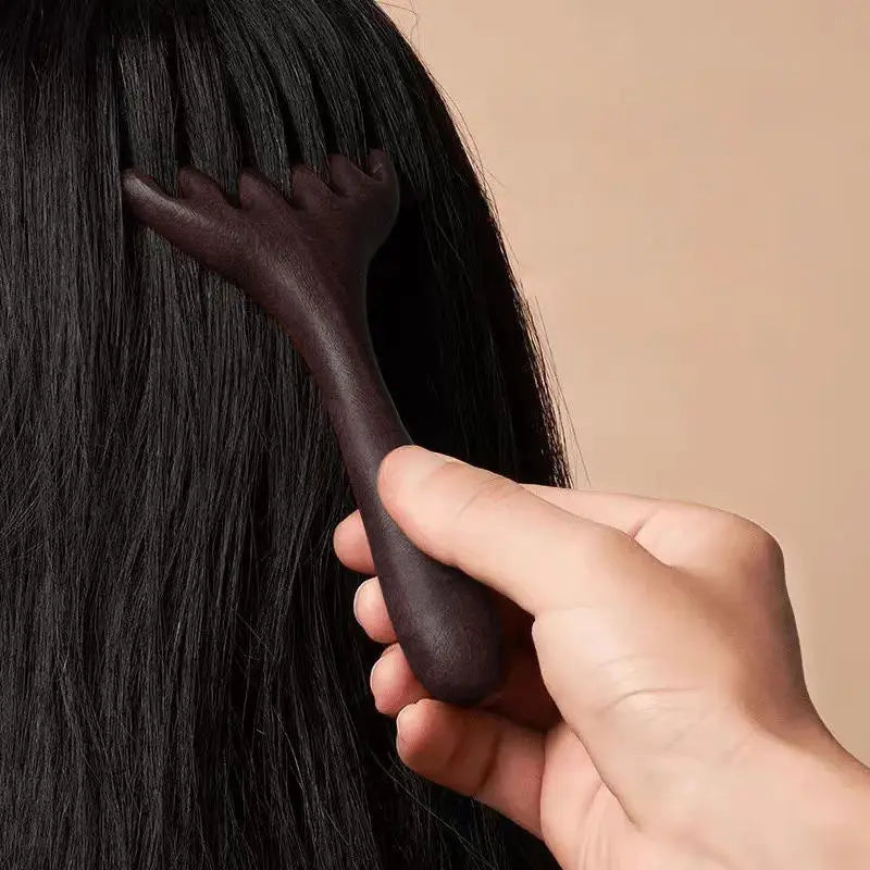 Holz Meridian Massage Kamm 6 Klauen Kopf Massagegerät für Entspannung-Yabubest - Home & More