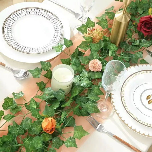 Künstliche Efeu Ranke Hängegirlande Deko für Haus, Garten, Hochzeit - Party
