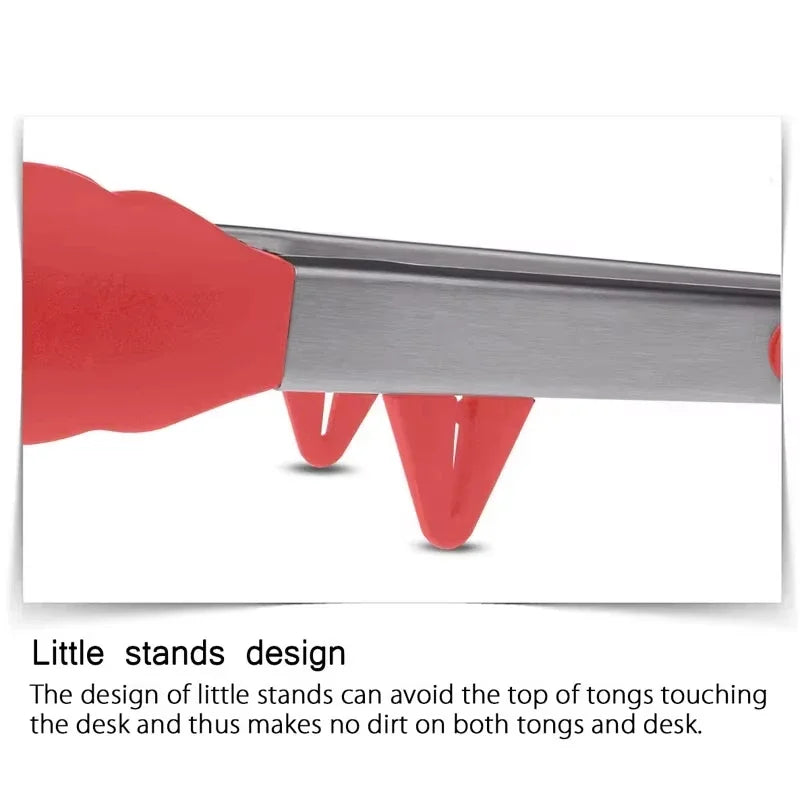 Küchenzange mit Silikonspitze aus Edelstahl 27 und 35 cm