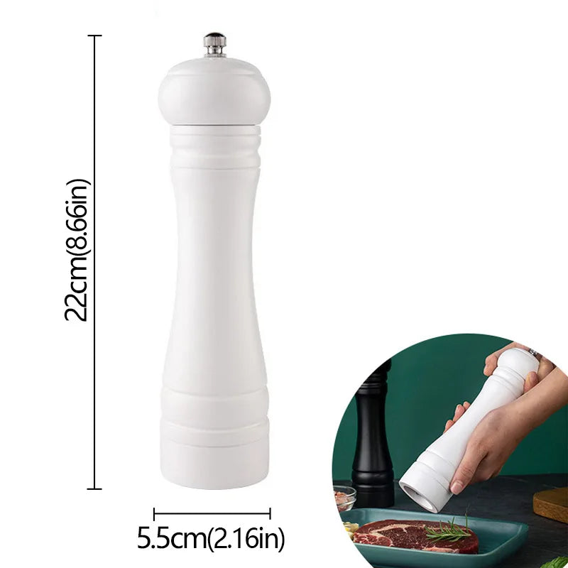 Manuelle 8 Zoll Holz Salz und Pfeffermühle mit Keramikmahlwerk