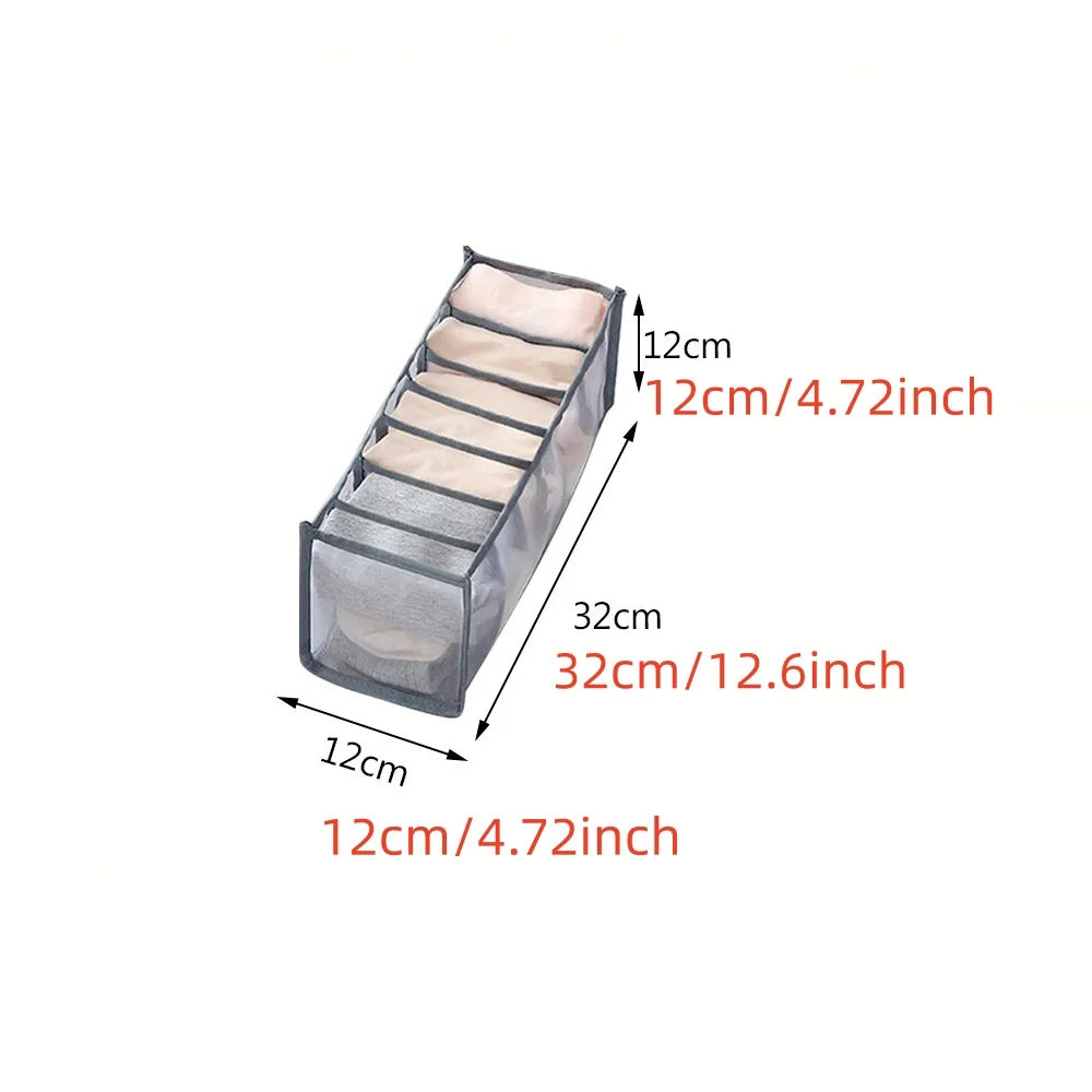 3PCS faltbare Mesh Organizer Boxen für Unterwäsche BH Socken Lagerung