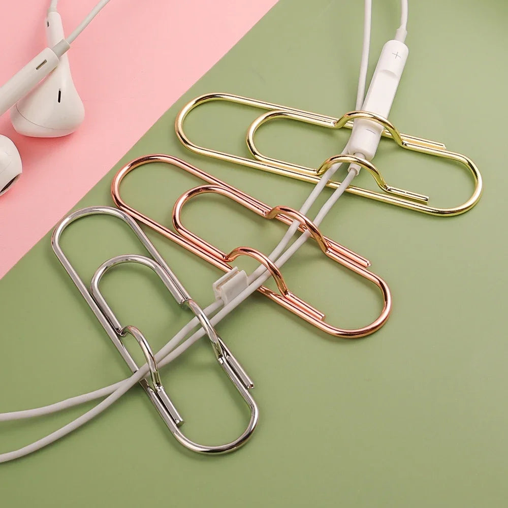 Multifunktionale Metall Büroklammern Stift Halter Clips für Notizbücher