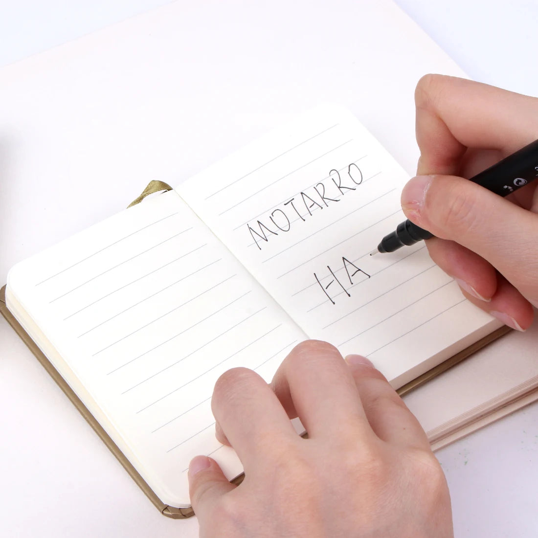 A7 Notizbuch Mini Memo Block Silber Gold für Schüler - Bürobedarf