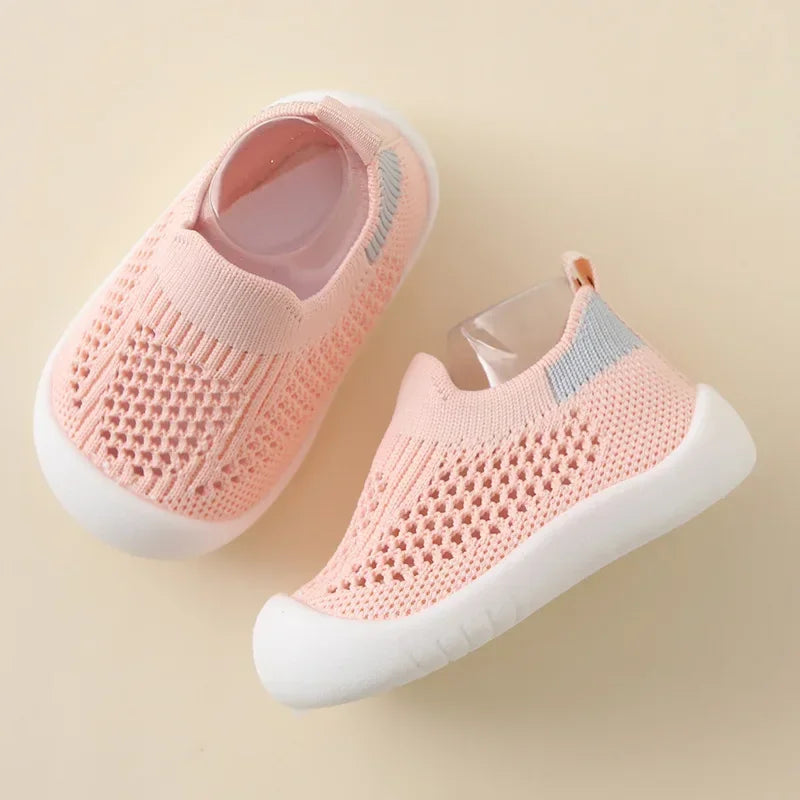 Atmungsaktive Strick-Mesh Wanderschuhe für Kleinkinder 1-3 Jahre Unisex