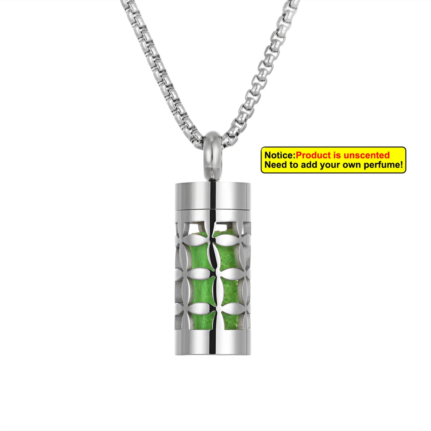 Edelstahl Aromatherapie Anhänger mit Engelsflügel Design