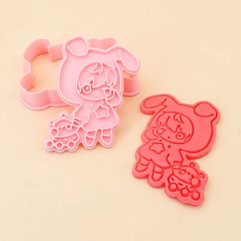 Keksform mit Anime Rändelwerkzeug für kreative Kekse