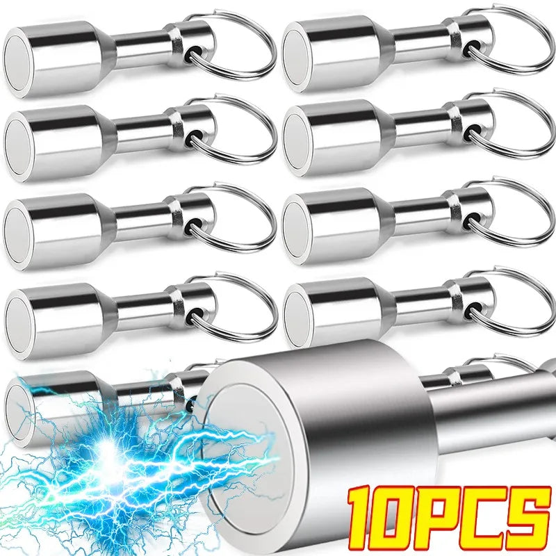 Magnetischer Taschen Schlüsselanhänger mit Eisenring für Büro und Reisen