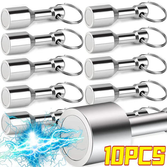 Magnetischer Taschen Schlüsselanhänger mit Eisenring für Büro und Reisen