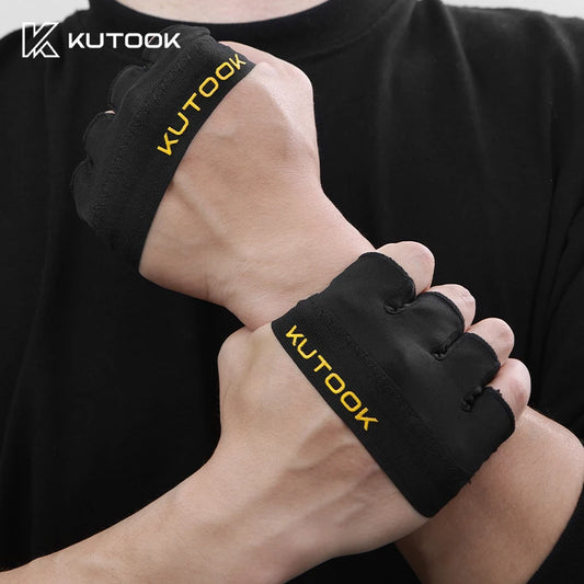 Atmungsaktive Halbfinger Fitnesshandschuhe mit Stoßdämpfung und Anti-Rutsch