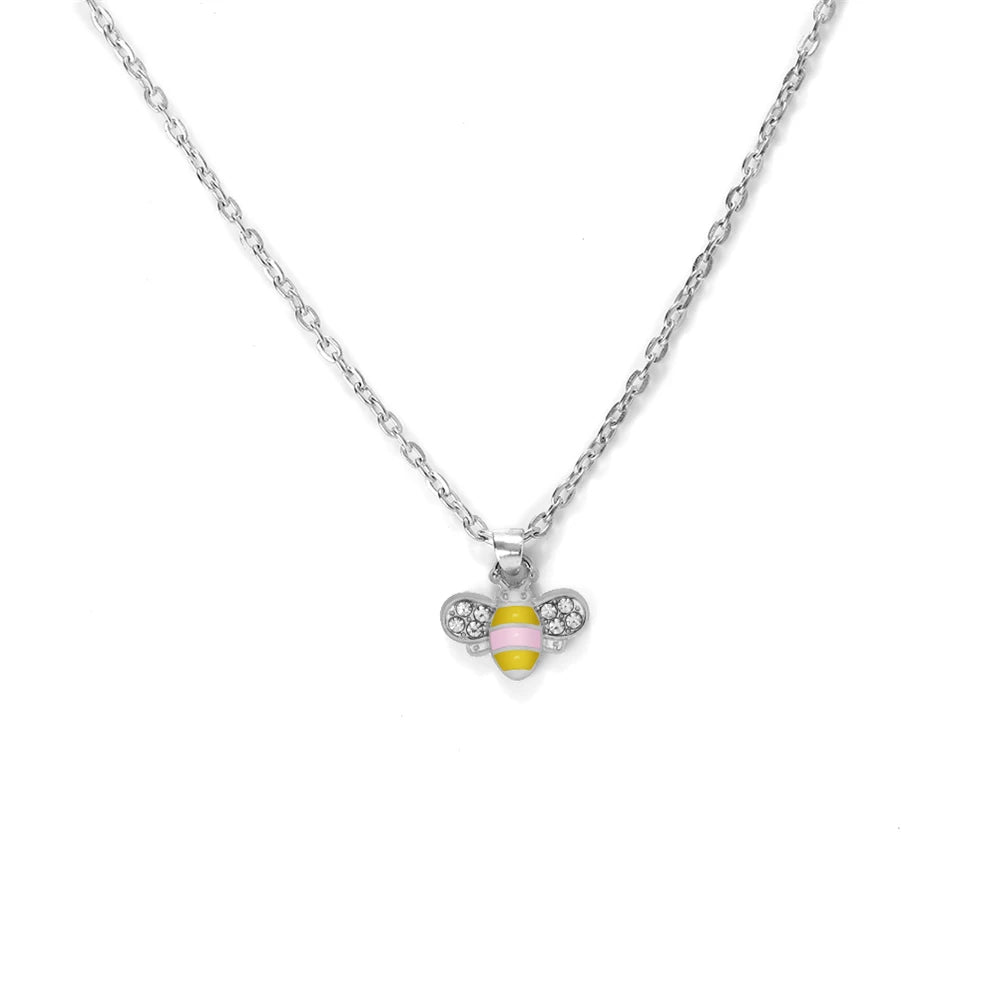 12er Set niedliche Insekten Anhänger Halsketten für Damen und Herren