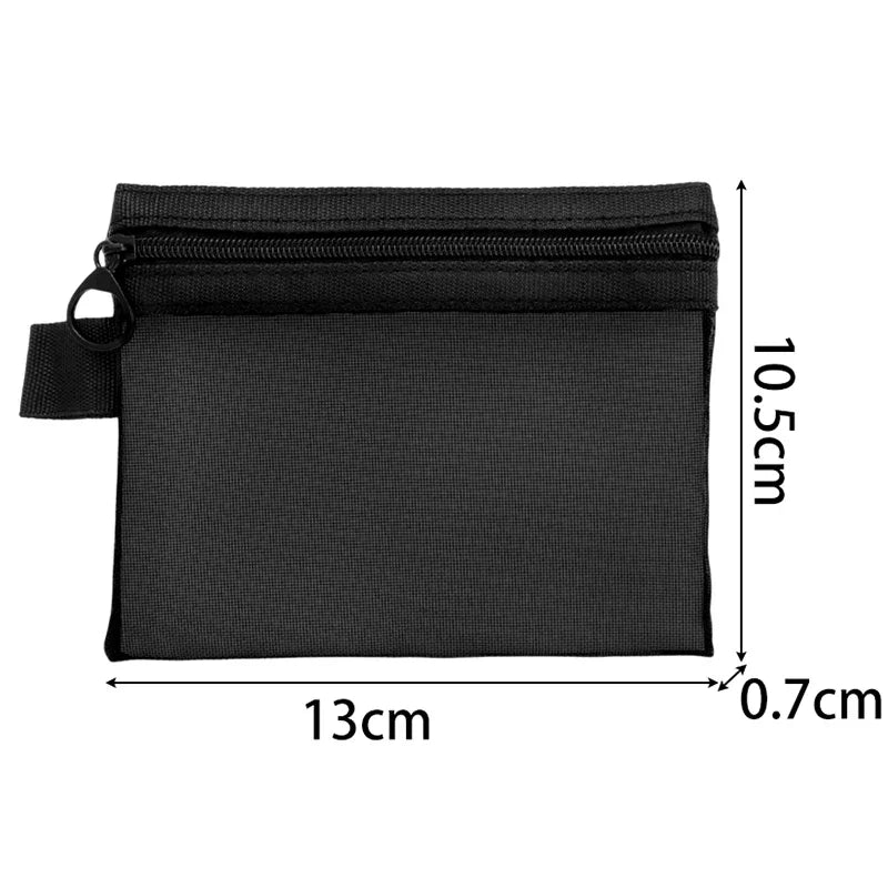 Mesh Kosmetiktasche Set 1 bis 3 Stück Schwarz Transparent Reise Organizer