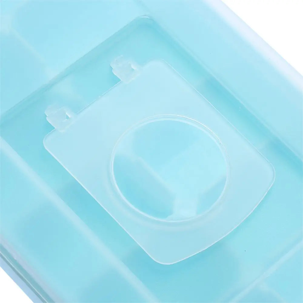 16-fach Eiswürfelform mit Deckel aus Kunststoff für Jelly und Eis